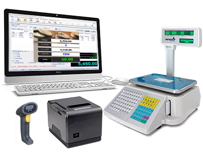 ชุดอุปกรณ์ขายหน้าร้าน(POS) + เครื่องชั่ง -SET Starter