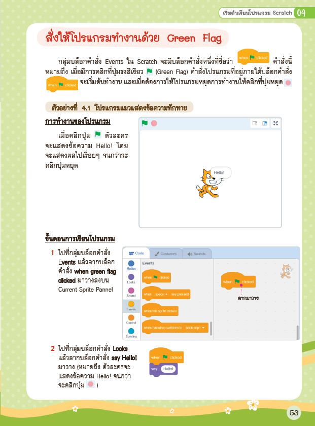 เริ่มต้นเขียนโปรแกรมด้วยภาษา Scratch 3