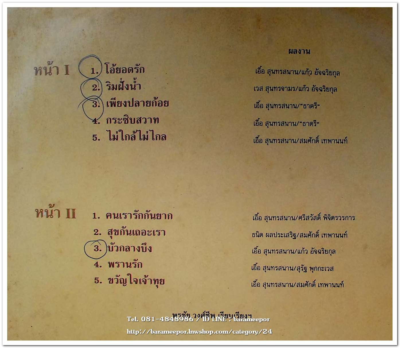 ศันสนีย์ นาคพงศ์ ชุด เพียงปลายก้อย เพลงอมตะสุนทราภรณ์ทั้งชุด