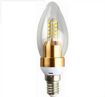 หลอดไฟ LED E14 Crystal Blunt Tip Bulb Light Lamp 4W.