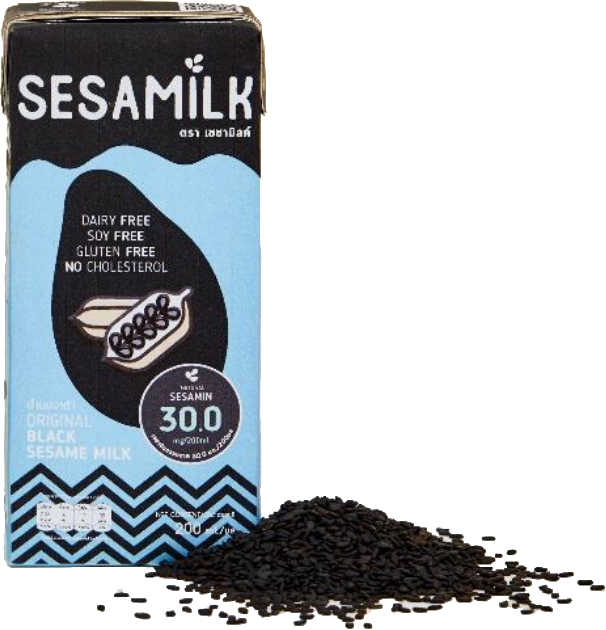 33-017-2100-1 เซซามิลค์ *นมงาดำ *กล่องดำ 200มล. แพ็ค3กล่อง