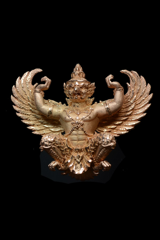 พญาครุฑ รุ่น กิตติคุโณ90 เนื้อทองแดงกะหลั่ยนากขัดเงาพ่นทราย