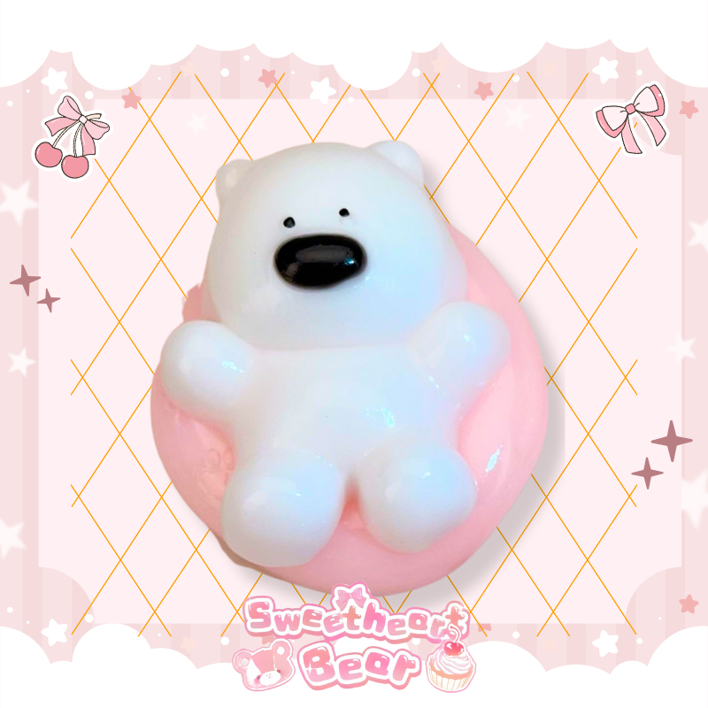CB0833 ทาบะสกุชชี่ สกุชชี่ทาบะ SWEET HEART BEAR ของแท้ ฮาบะสกุชชี่