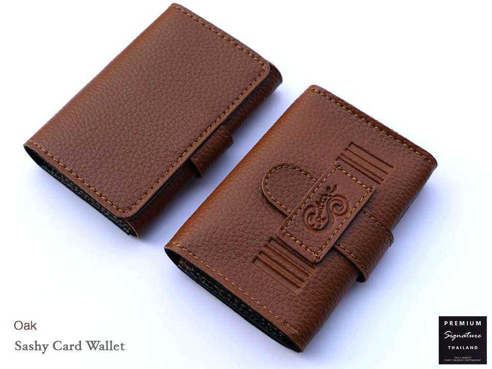 Oak(น้ำตาลอ่อน) - Sashy Card Wallet