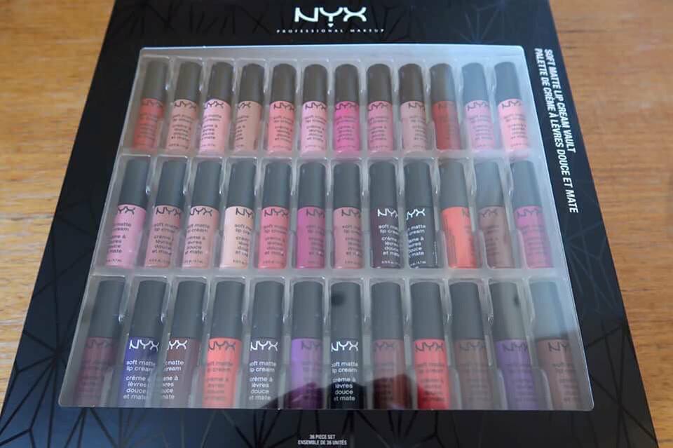 NYX Soft Matte Lip Cream Vault 36 Pieces Set เอ็นวายเอ็กซ์ เซทลิปครีม เนื้อแมท งานมิลเลอร์