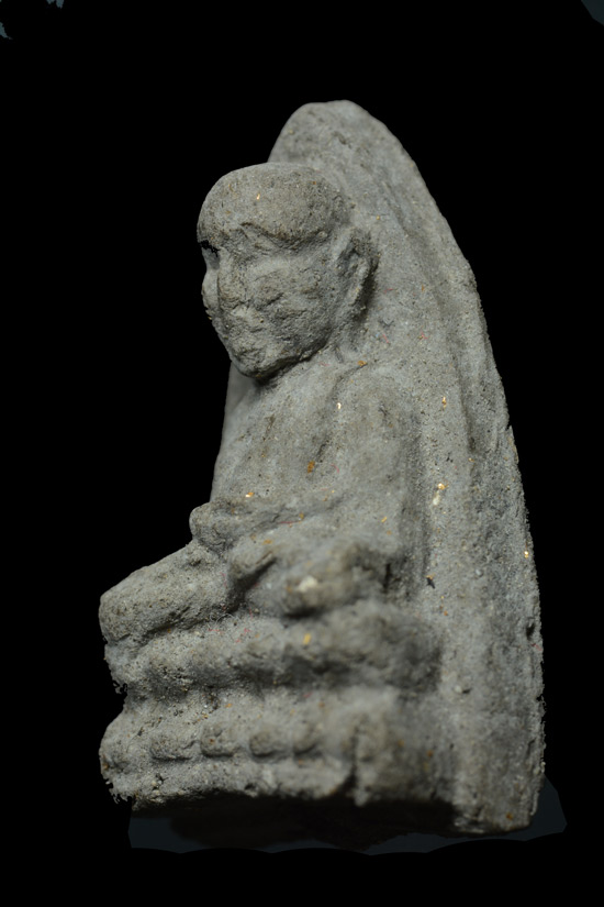 หลวงพ่อทวด พิมพ์เล็ก เนื้อว่านกดมือ พ่อท่านพล วัดนาประดู่ พ.ศ.2534