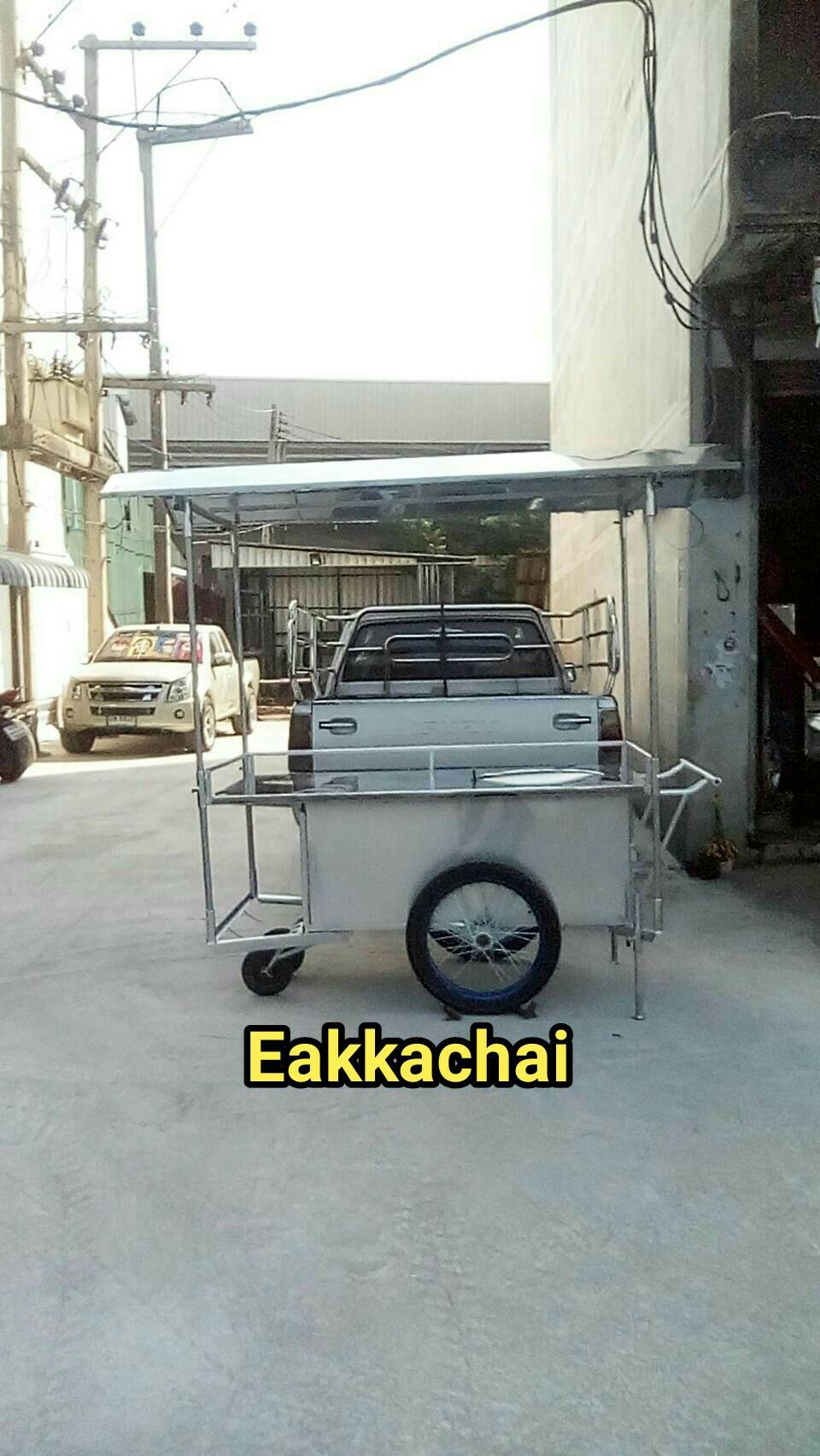รถเข็นหลังคา80×160ซม.ขายโรตี(ใหม่)