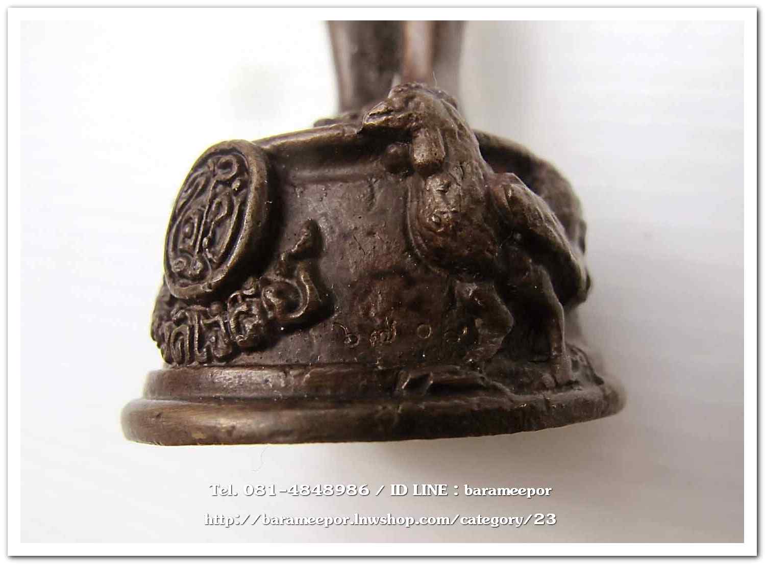 ไอ้ไข่ เด็กวัดเจดีย์ รุ่นสรงน้ำ 63 องค์บูชาโลหะทองแดงรมดำ ขนาด 5 นิ้ว ..2