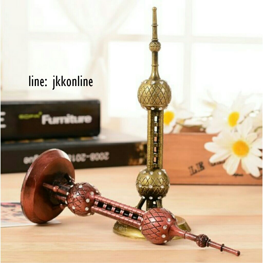 01736-โมเดลหอไข่มุกตะวันออก 18ซม - ฟรีค่าส่ง