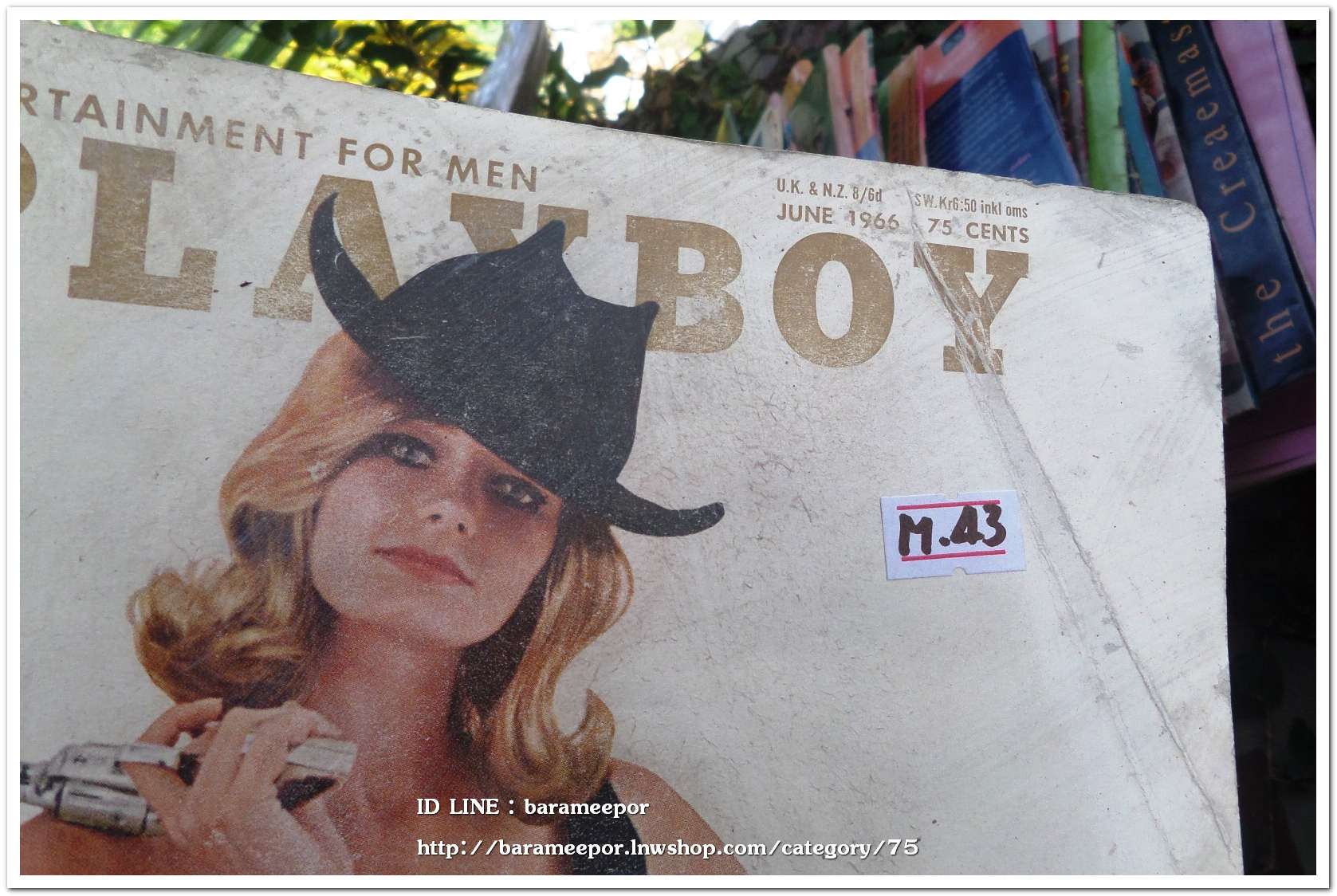 นิตยสาร PLAYBOY JUNE 1966 สภาพดี เก่าเก็บ