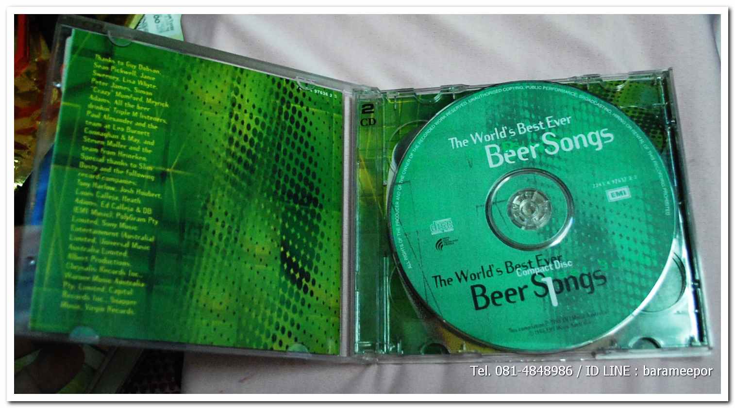 ซีดี. The World's Best Ever Beer Songs แผ่นคู่
