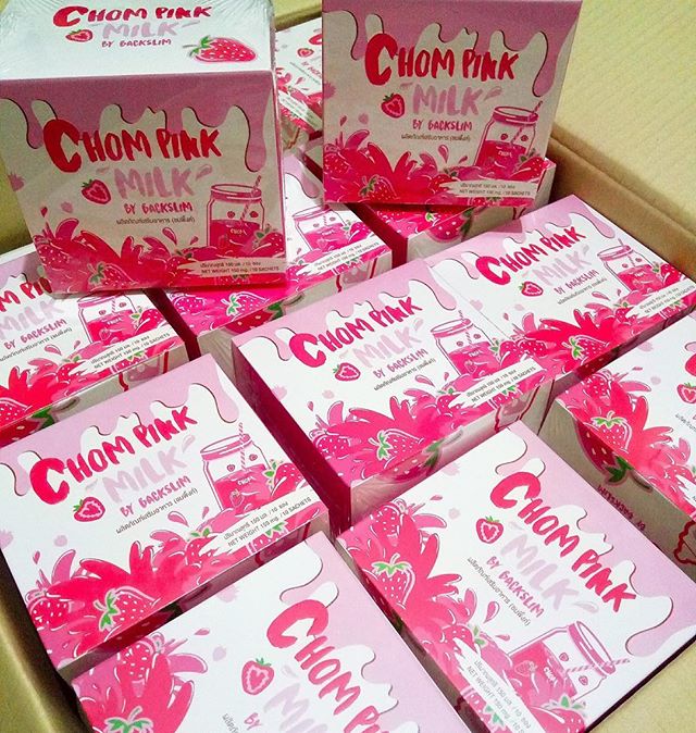 ชมพิ้งค์ ChomPink Milk นมชมพู นมผอม สินค้าใหม่จาก BackSlim