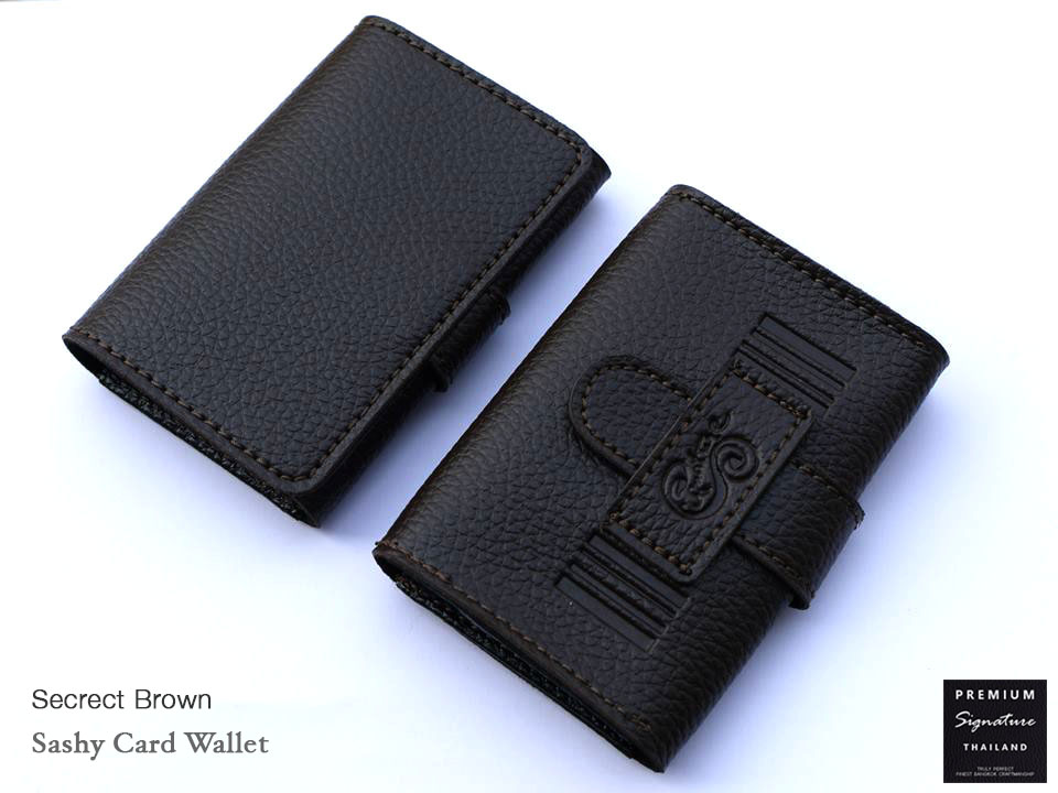 Secrect Brown(น้ำตาลเข้ม) - Sashy Card Wallet