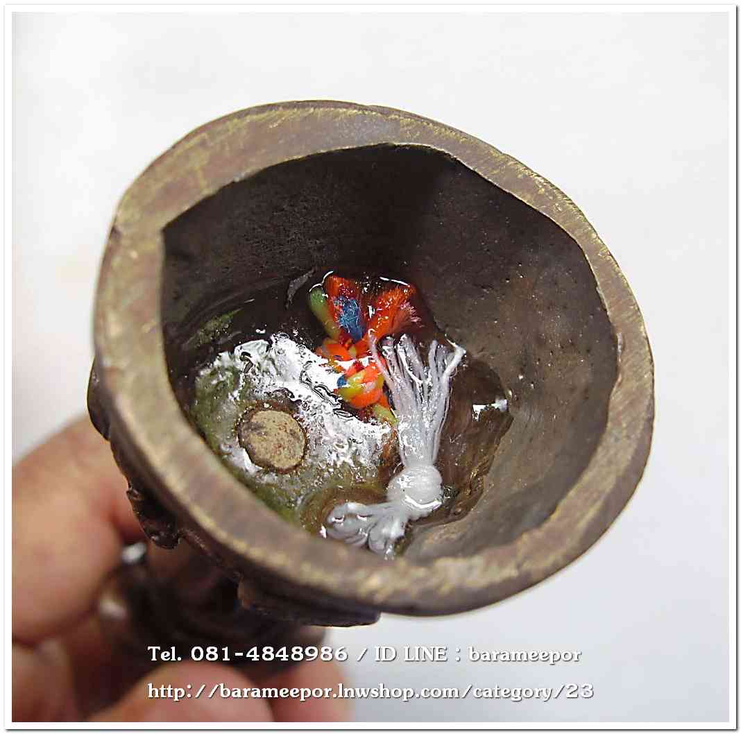 ไอ้ไข่ เด็กวัดเจดีย์ รุ่นสรงน้ำ 63 องค์บูชาโลหะทองแดงรมดำ ขนาด 5 นิ้ว เลขมงคล ๑๖๐๒ รวมกันได้ ๙..1