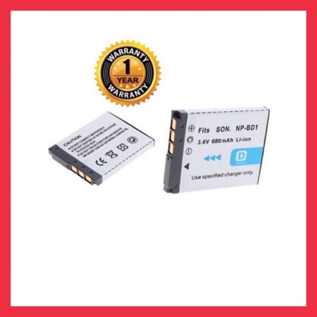 แบตเตอรี่ โซนี่ NP-BD1,NP-FD1/Sony Battery NP-BD1,NP-FD1 แบตเตอรี่กล้อง Sony NP-BD1 NP-FD1 NPBD1 NPFD1 Type D Battery แบตโซนี่ ใช้กับกล้อง Sony DSC-TX1 T2 T70 T75 T77 T90 T200 T300 T500 T700 T900