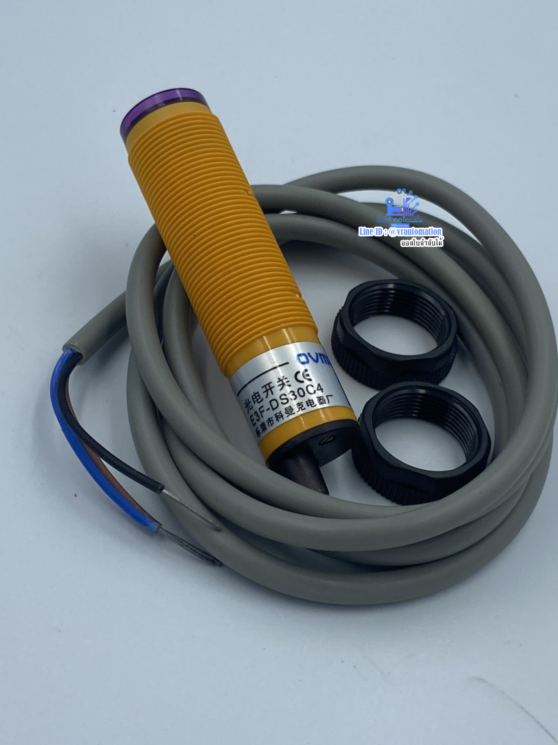 เซ็นเซอร์ตรวจจับวัตถุ E3F-DS30C4 M18 NPN 30cm (C4B2)