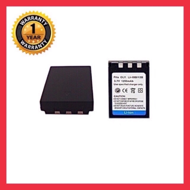 แบตเตอรี่ โอลิมปัส LI10,LI12B/Olympus Battery LI10B,LI12B. แบตเตอรี่กล้อง Olympus LI-10B LI-12B แบตใช้กับกล้อง Olympus Digital 300,400,410,500,600,800,810,C-50 (Zoom),Camedia C470,C50,C5000,C60,C70,C700