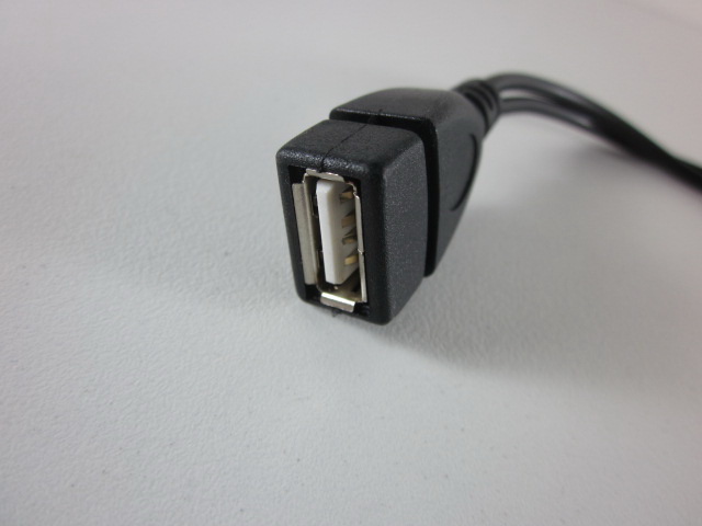 MICRO USB OTG +เพิ่มไฟ micro usb female