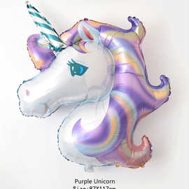 ลูกโป่งยูนิคอร์ 43นิ้ว Unicorn Pony balloons