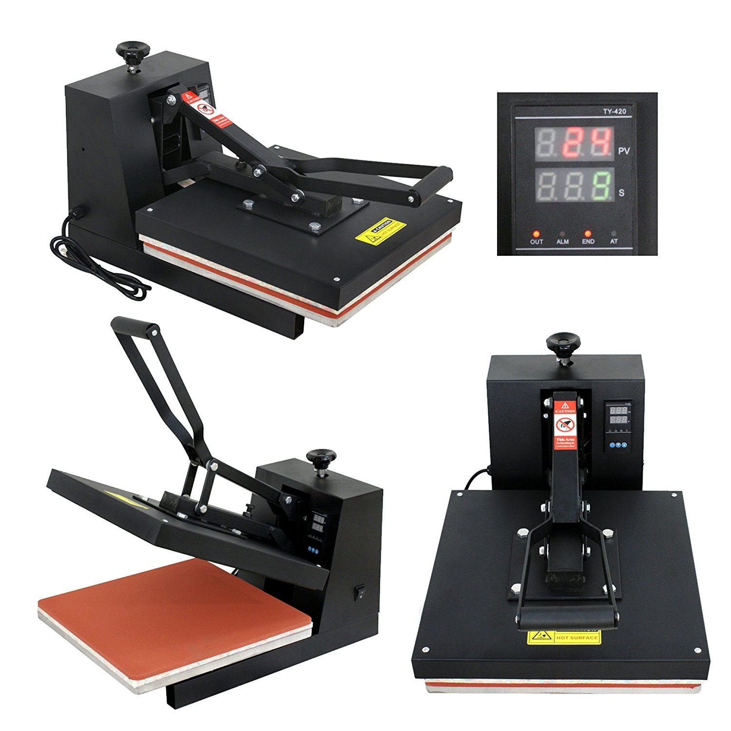 เครื่องรีดร้อน heat press เครื่องฮีตทรานเฟอร์ เครื่องสกรีนเสื้อ ราคา 6900 บาทคะ