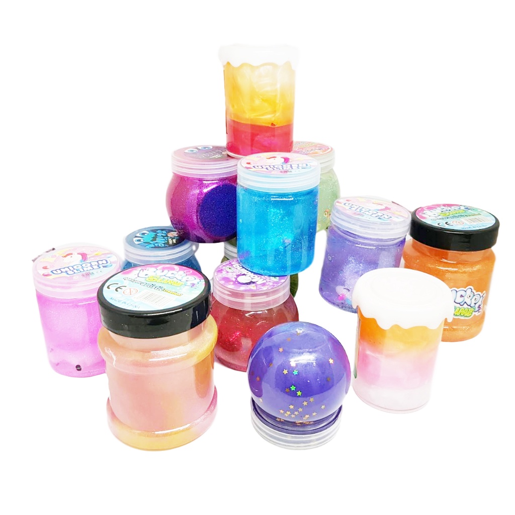 K415-1 สไลม์ สลาม Slime เซ็ท คละสี 1 กระปุก ของเล่นเสริมพัฒนาการเด็ก ฝึกทักษะ ฝึกกล้ามเนื้อมัดเล็ก