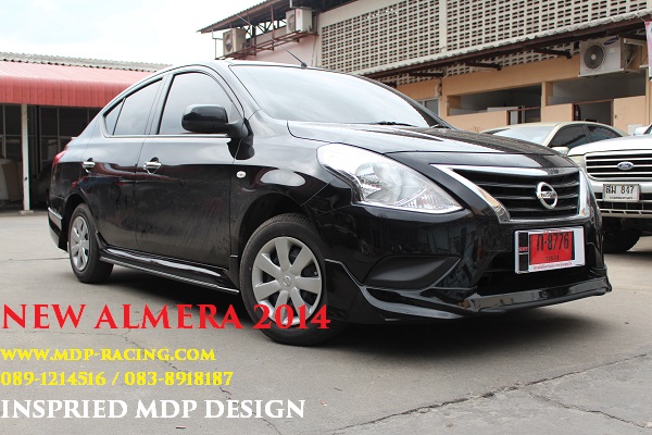 ชุดแต่งอเมร่า Nissan Almera 2014 2015 แต่งสวย ท่อคู่