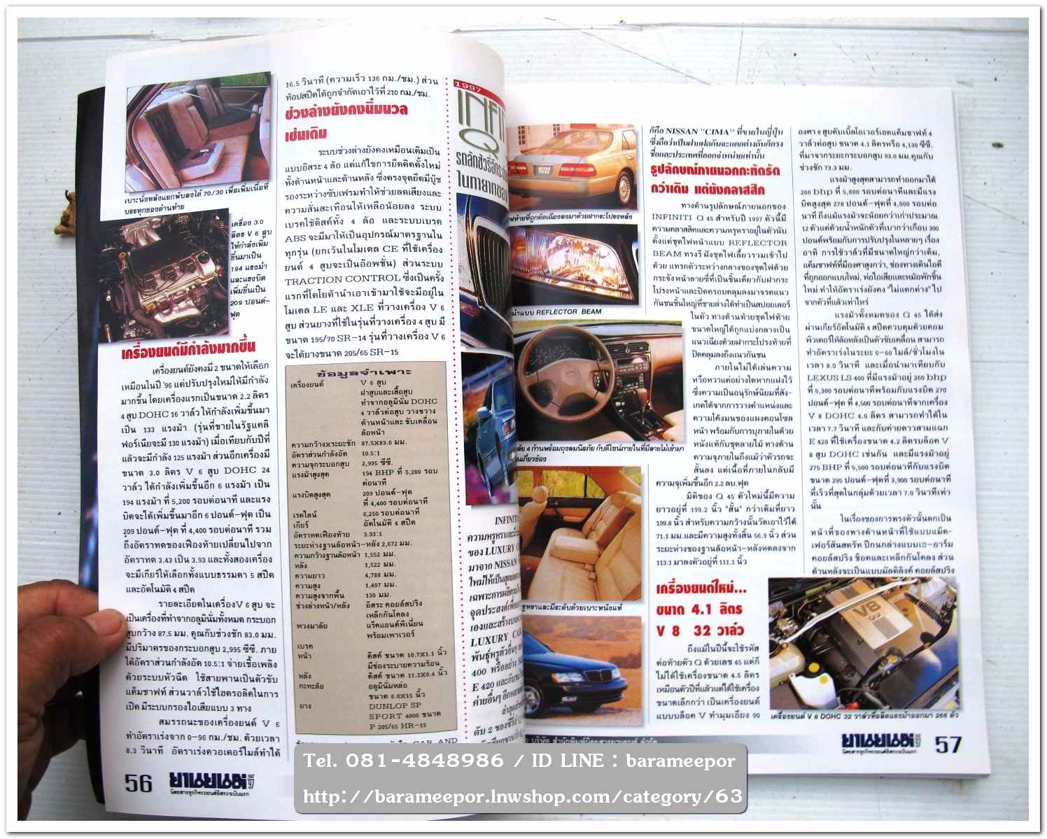 หนังสือนิตยสารรถยนต์ ไทย-เทศ มีหลายหัว หลายราคา