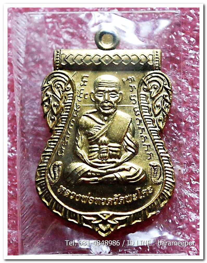 เหรียญหลวงพ่อทวด รุ่น"เจริญลาภ แคล้วคลาด ปราบไพรี ทวียศ"วัดพะโค๊ะ เนื้อทองฝาบาตร..5