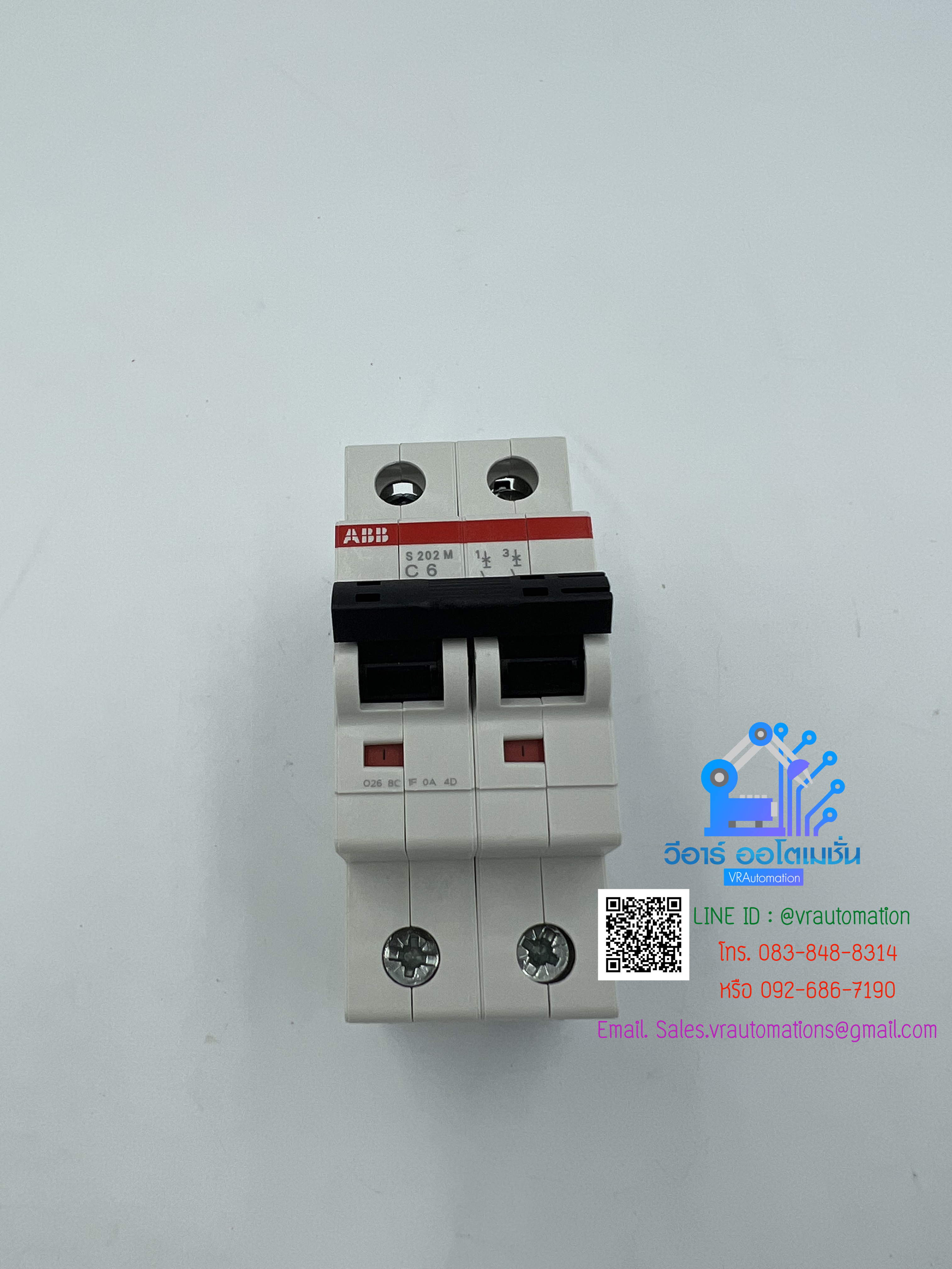 Circuit Breaker/S202M-C6/2P,6A 10KA/ABB