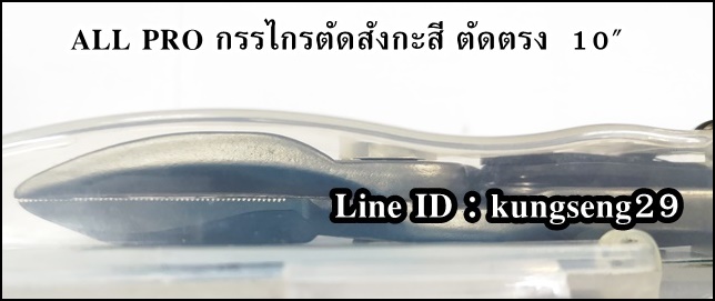 ALL PRO กรรไกรตัดสังกะสี 10" ตัดตรง