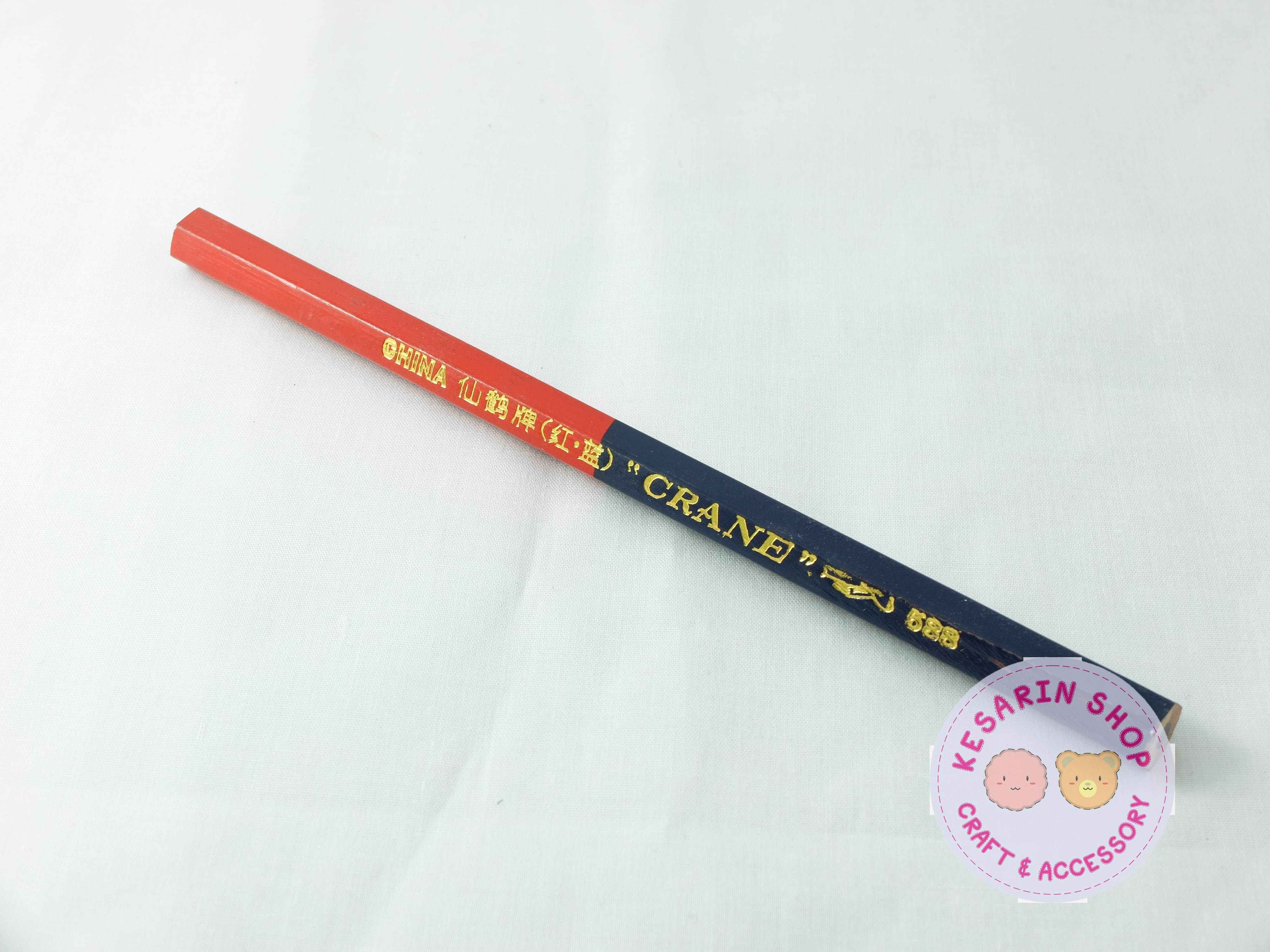 ดินสอไม้ 2สี (แท่งใหญ่)