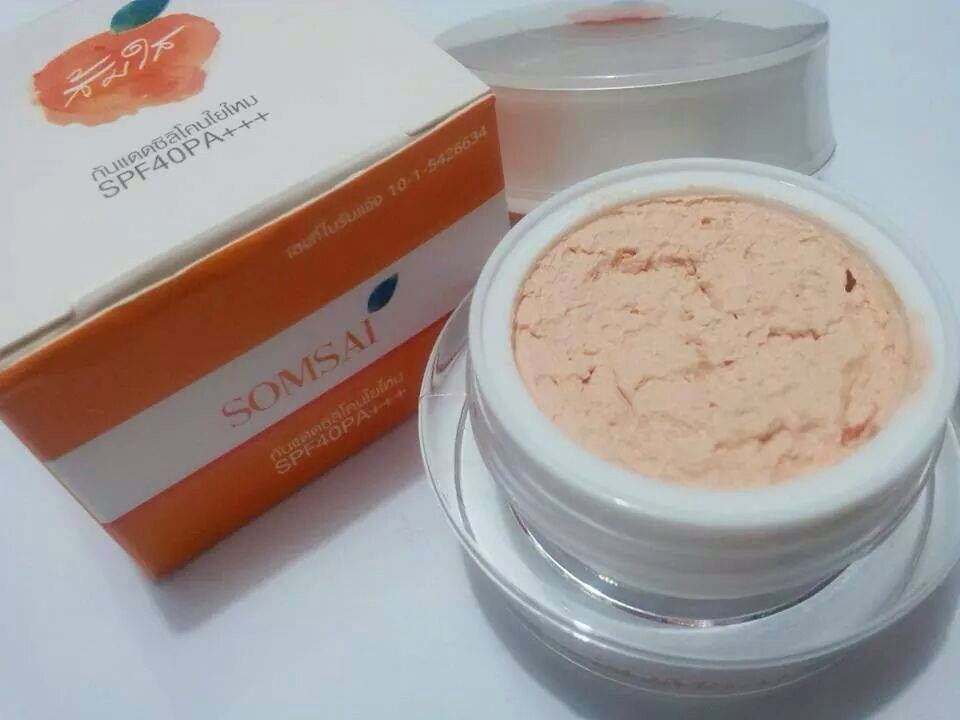ครีมกันแดดส้มใส เนื้อครีมซิลิโคนใยไหม SPF40PA+++ somsai sunscreen SPF40PA+++ , Somsai Sunscreen ครีมกันแดดส้มใส เนื้อครีมซิลิโคนใยไหม SPF40PA+++ ราคา 250 บาท ส่ง 220*12กล่อง
