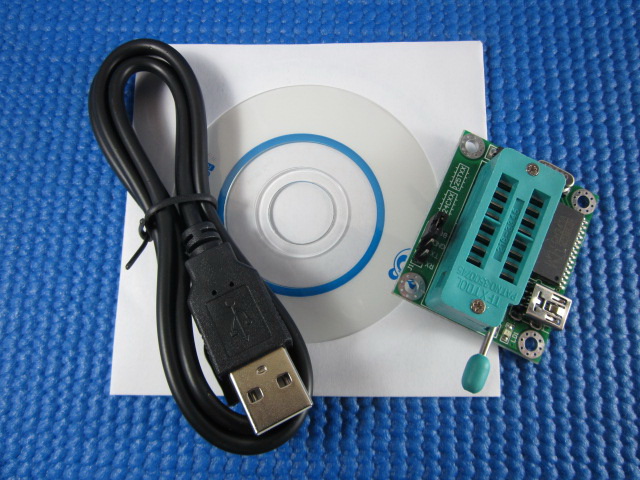 เครื่องแฟลชไบออสและเครื่องรับดาวเทียม CH341A 24 25 DVD แบบสายUSB