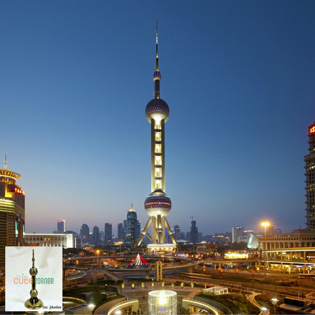 01736-โมเดลหอไข่มุกตะวันออก 18ซม - ฟรีค่าส่ง