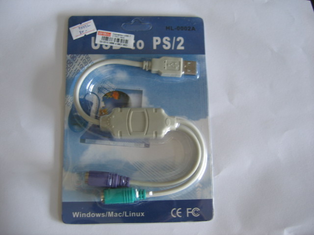 ตัวแปลง usb ให้ใช้ เม้าส์ คีย์บอร์ด แบบ ps2