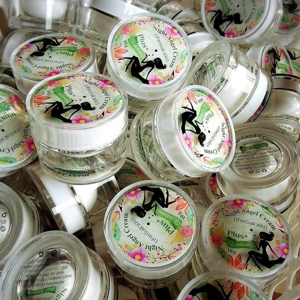 Night Angel Cream Plus Whitening 10 g. ครีมเทวดา ลดสิว ลดริ้วรอย ลดฝ้า กระ จุดด่างดำ