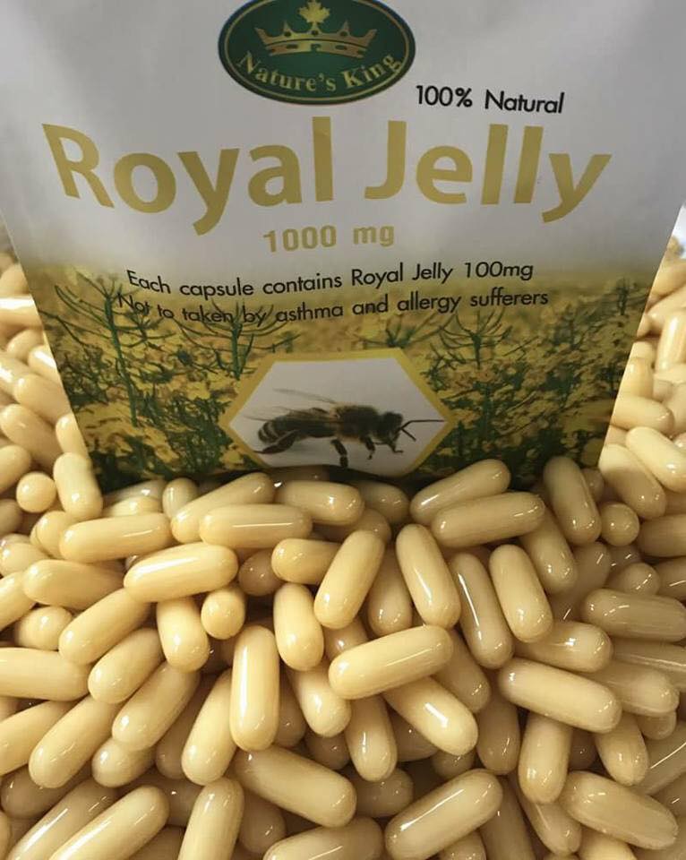 Nature's King Royal Jelly 1,000 mg. นมผึ้ง เนเจอร์ คิง (แบบซอง)