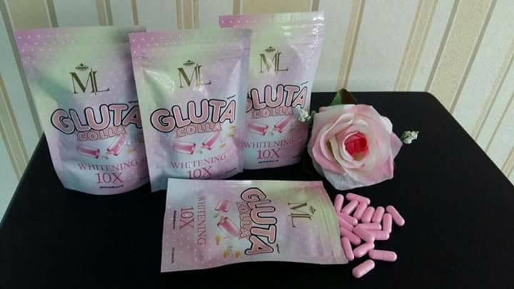 Gluta Colla Whitening 10X by ML กลูต้า คอลล่า สวย ใส ออร่าจับ