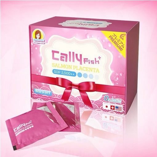 Cally Fish Salmon Placenta SOP 2500++ บรรจุ 10 ซอง