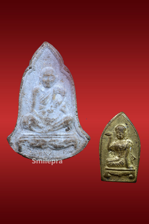 พระผงหลวงปู่ทองดำ วัดท่าทอง และเหรียญนางกวัก