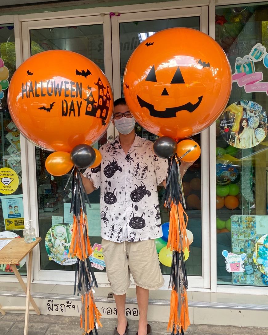ลูกโป่งฮาโลวีน ผี balloon Halloween
