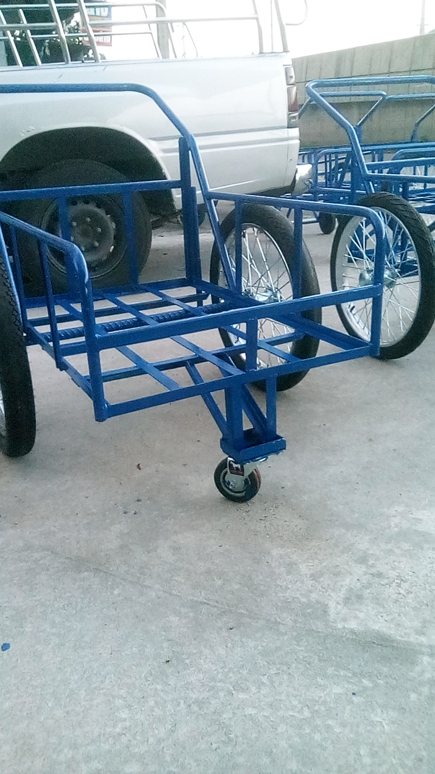 รถเข็นของล้อหน้าหมุนได้ ล้อหลัง17นิ้วยางมอไซค์