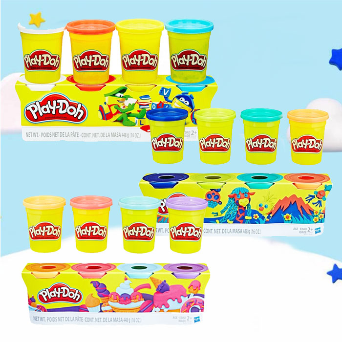 PS158-CH140 ของแท้ Play doh เปลย์โดว์ แป้งโดว์ ของแท้ จำนวน 4 กระปุก (ขนาด 4 x112g) แป้งโดว์ของเล่นเด็ก ดินน้ำมัน