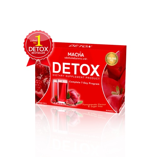 MACHA Detox มาช่าดีท็อก ขับสารพิษตกค้าง กำจัดไขมันส่วนเกิน ในลำไส้ ป้องกันโรคร้าย