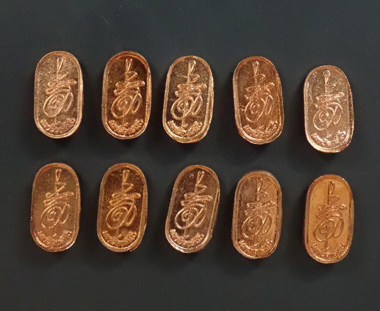 *10 องค์* ปรกองค์พ่อจตุคามรามเทพวิหารจังหวัดนราธิวาส ปี 2550 เนื้อทองแดง