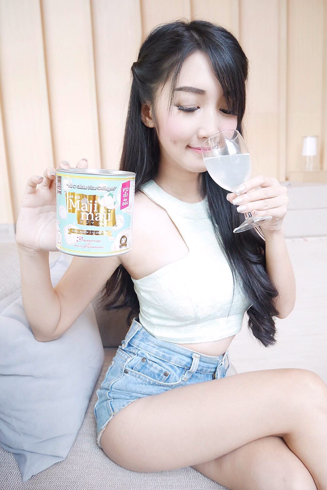MAJI MAJI Premium Pure Collagen Mineral Flavour มาจิมาจิ คอลลาเจนน้ำแร่ คอลลาเจนโกงอายุ คอลลาเจนหน้าเด็ก