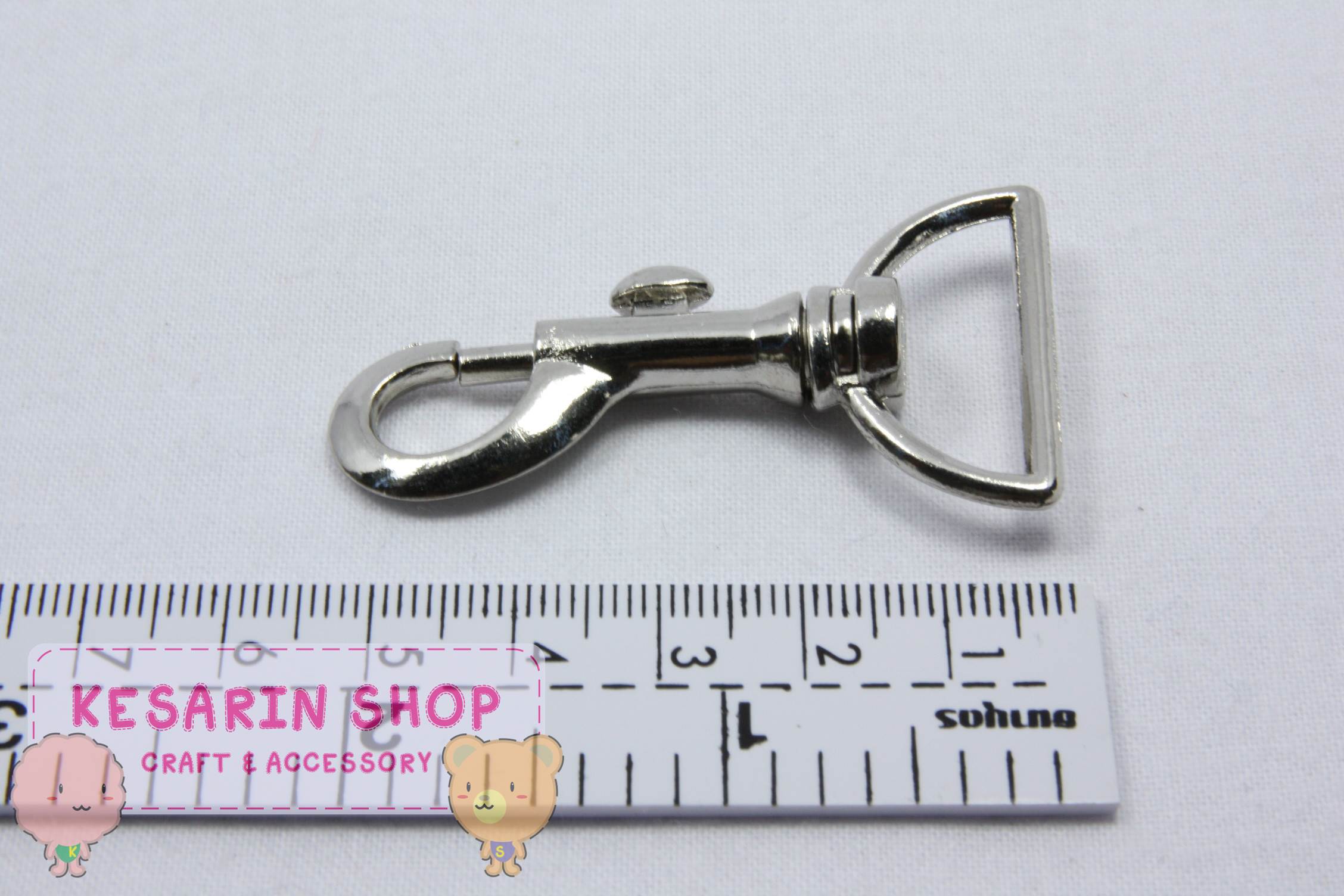 คอหมาก้านเลื่อน สีเงิน ขนาด 5 cm