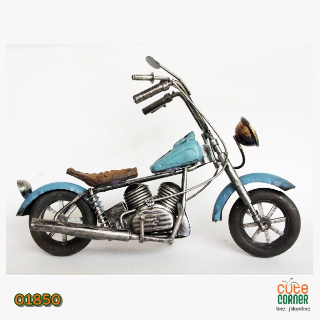 โมเดลรถมอเตอร์ไซค์ M245-Blue ฟรีค่าส่ง