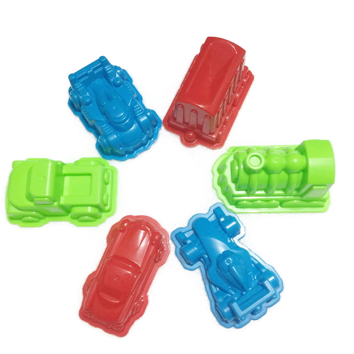 PA139-CH207 ชุดอุปรณ์ ทรายนิ่ม Soft Sand Play Sand ชุดรถ 3D จำนวน 6 ชิ้น (ไม่รวมทราย)