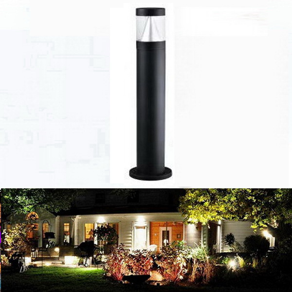 โคมไฟสนาม ไฟ LED BOllard สำหรับตกแต่งสวน ดีไซน์เรียบง่าย ไฟ AC220V